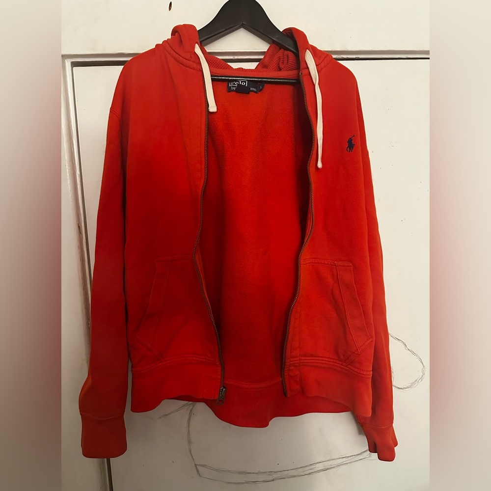 Polo Ralph Lauren Orange Zip-Up Hoodie